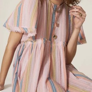 Show Me Your MuMu Brooks Striped Dress Small